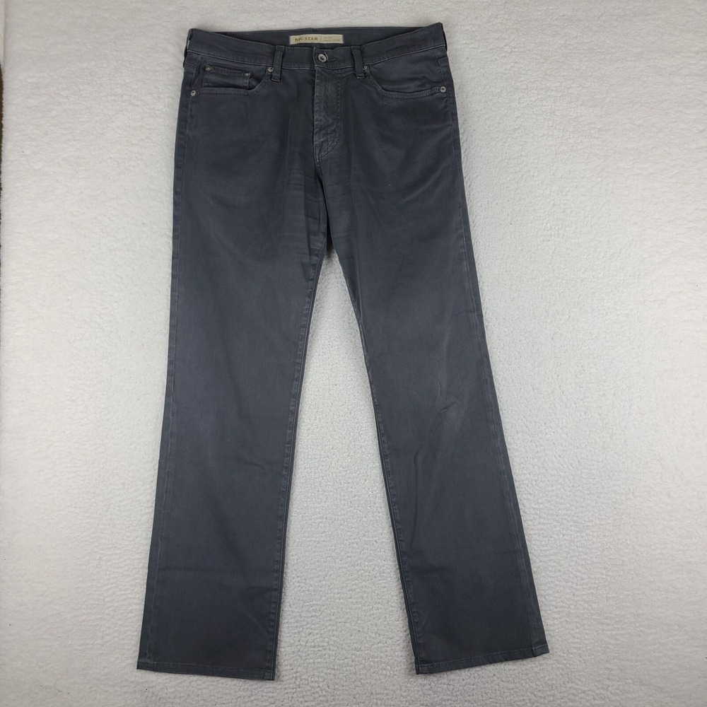Big Star Pants Mens 31x32 Dark Gray Union Regular Straight Leg‎ Chino Khakis
